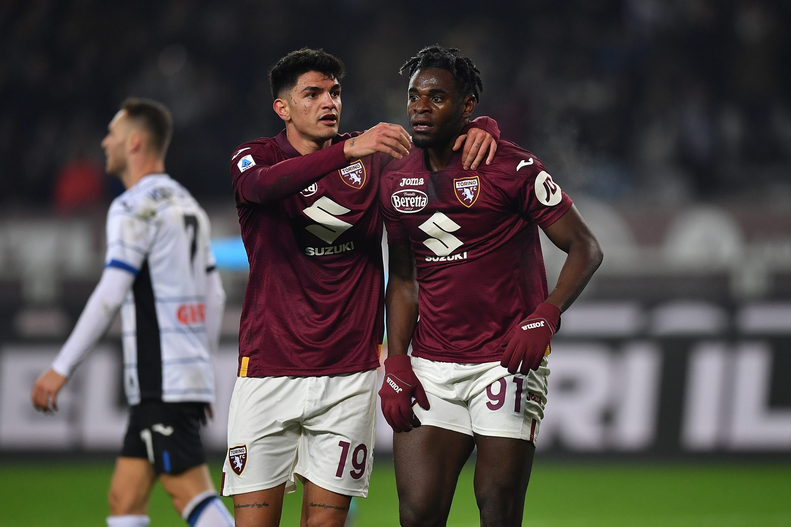 Duvan Zapata e Raoul Bellanova, Torino-Atalanta