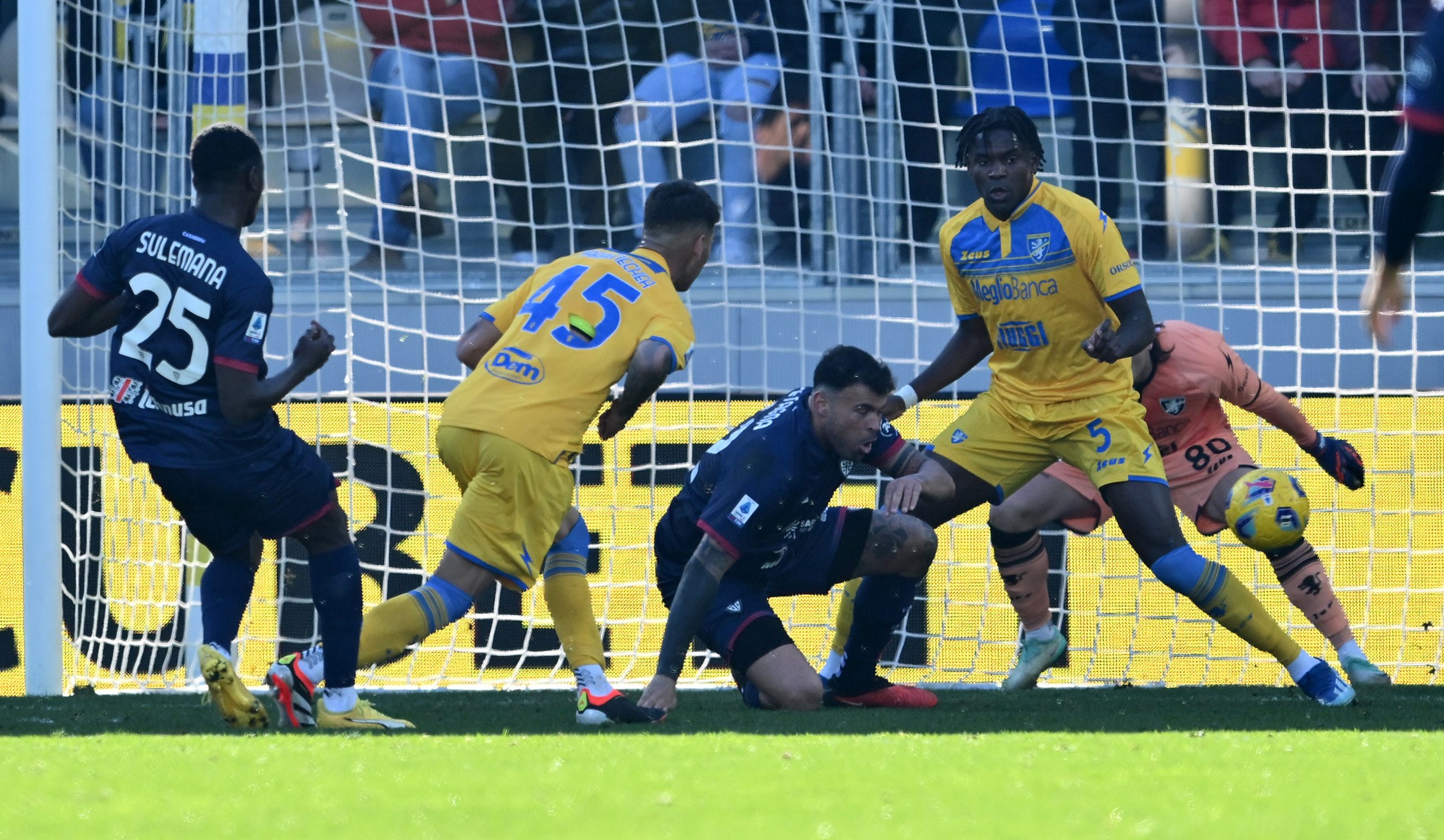 Andrea Petagna, Caleb Okoli, Frosinone-Cagliari