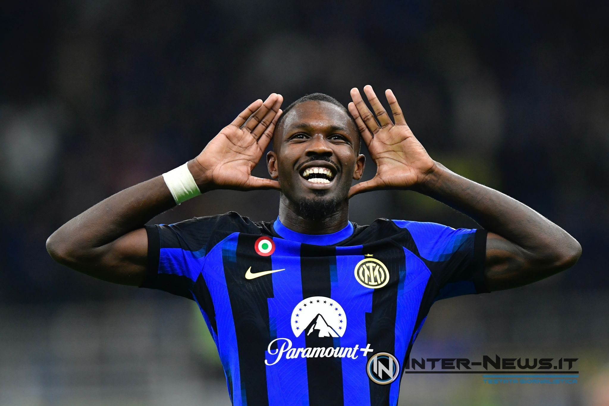 Marcus Thuram, esultanza in Inter-Roma (Photo by Tommaso Fimiano/Inter-News.it ©)