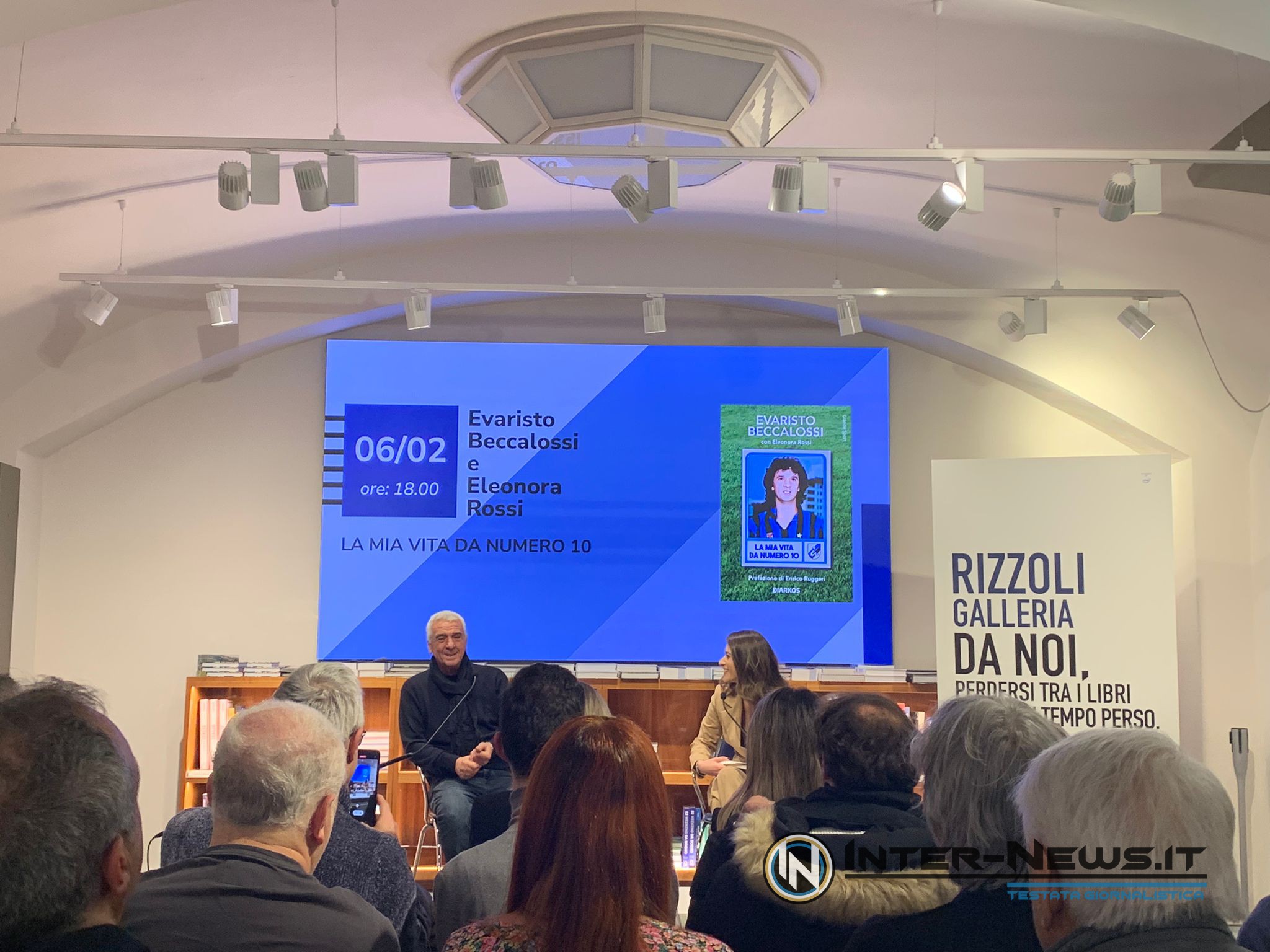 Evaristo Beccalossi, presentazione libro 'La mia vita da numero 10'