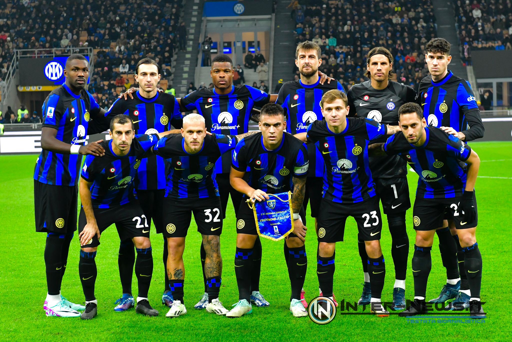 Formazione titolare in Inter-Frosinone (Photo by Tommaso Fimiano/Inter-News.it ©)