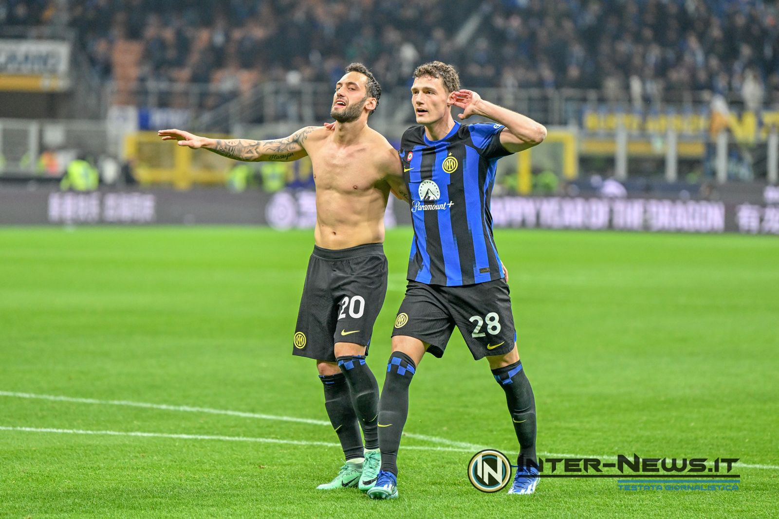 Hakan Calhanoglu e Benjamin Pavard (Photo by Tommaso Fimiano/Inter-News.it ©)