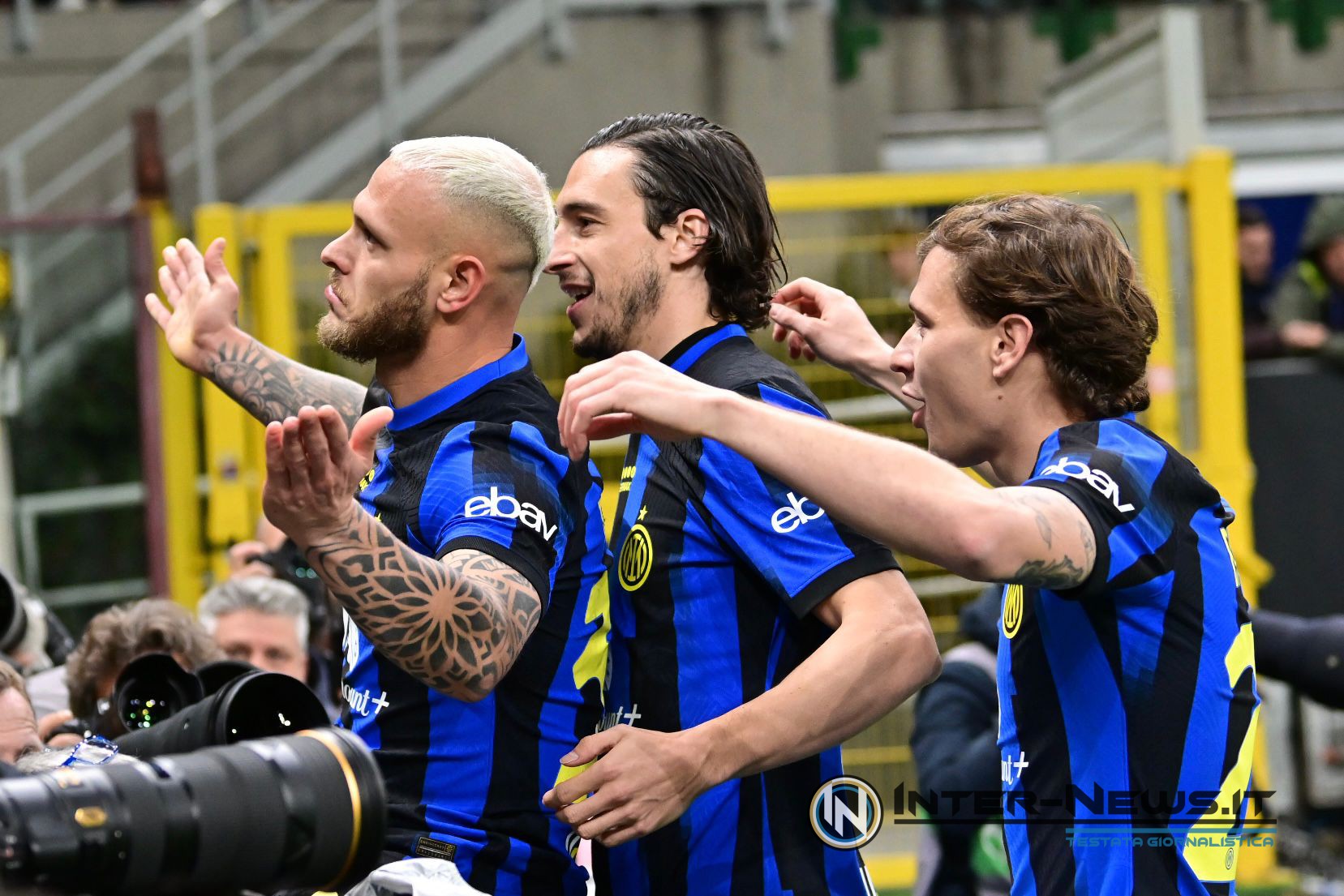 Federico Dimarco, Matteo Darmian, Nicolò Barella in Inter-Empoli (Photo by Tommaso Fimiano/Inter-News.it ©)