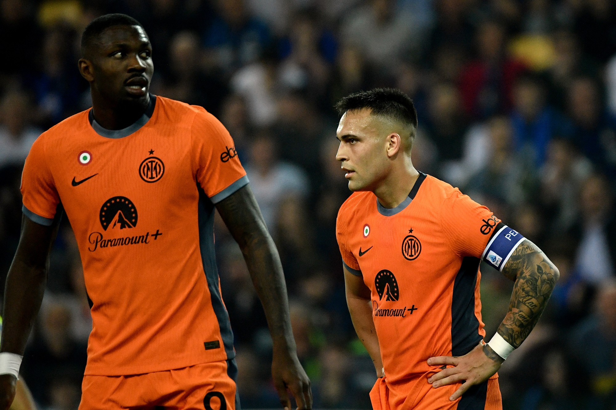 Lautaro Martinez e Marcus Thuram, Udinese-Inter