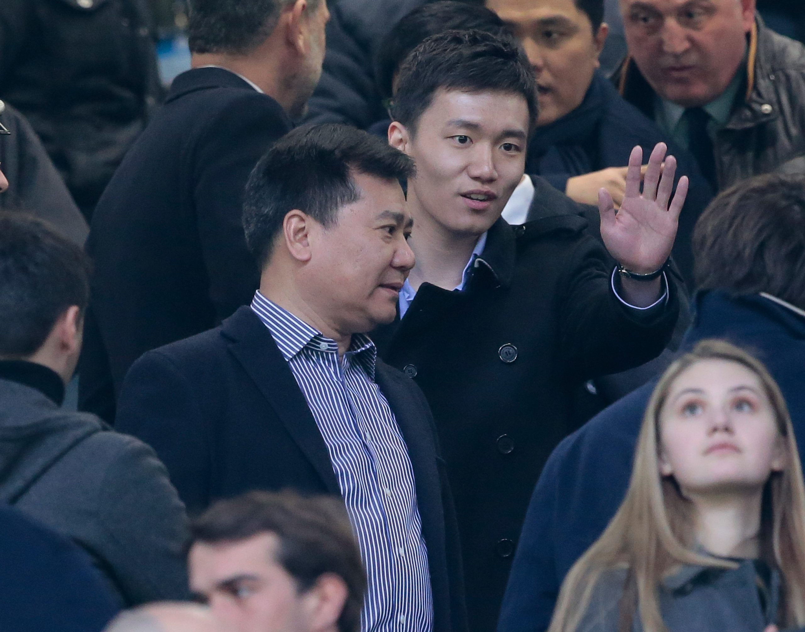 Zhang Jindong e Steven (Suning - Inter)