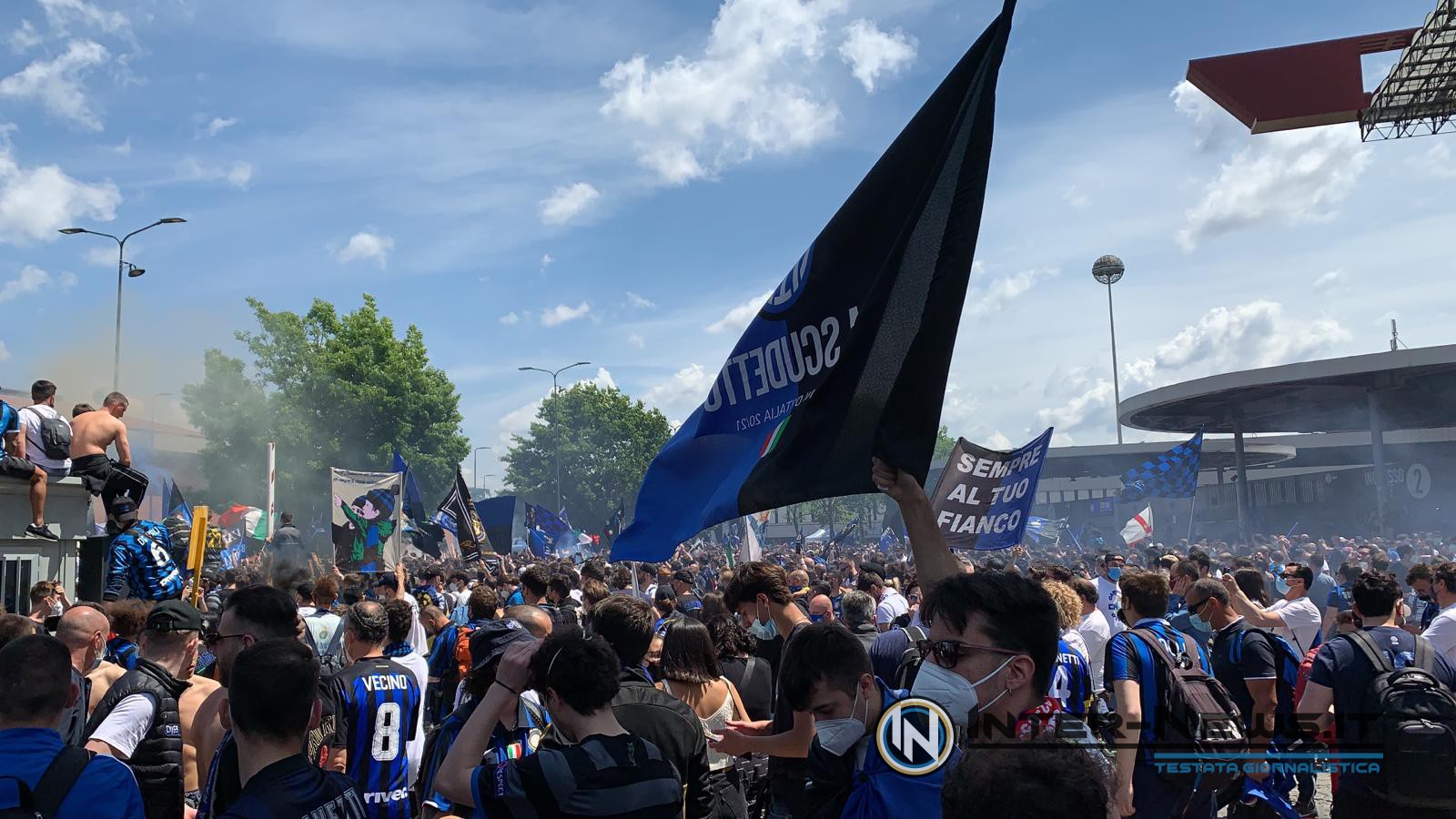 Festa scudetto Inter-Udinese