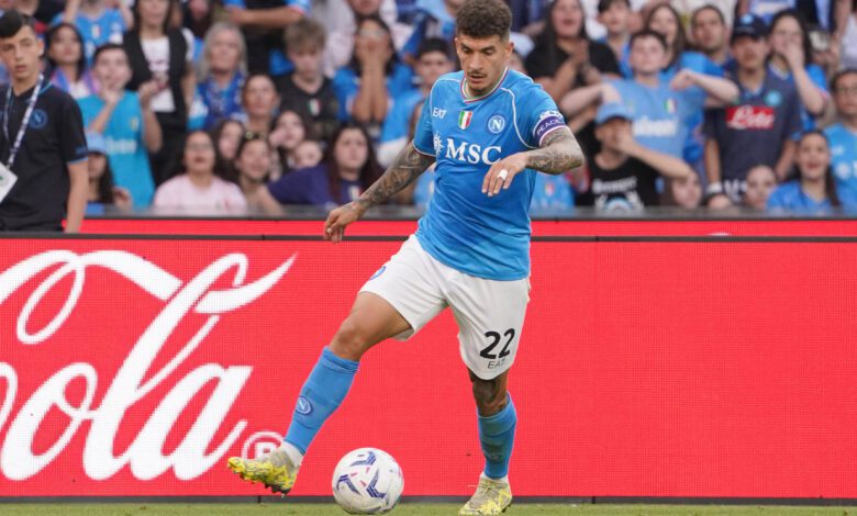 Giovanni Di Lorenzo, capitano del Napoli (Photo by FOTOAGENZIA/IPA Sport via IPA agency)