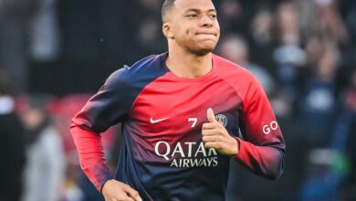 Kylian Mbappé, attaccante francese in maglia Paris Saint-Germain, in Champions League (Photo by Matthieu Mirville/DPPI/IPA Sport 2 via IPA Agency)