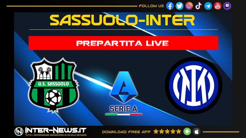 Sassuolo-Inter live prepartita