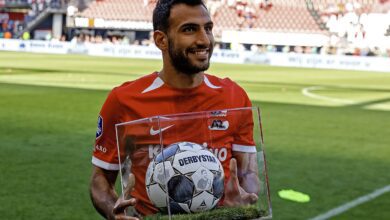 Vangelis Pavlidis, capocannoniere della Eredivisie con il suo AZ (Photo by IPA Sport via IPA agency)