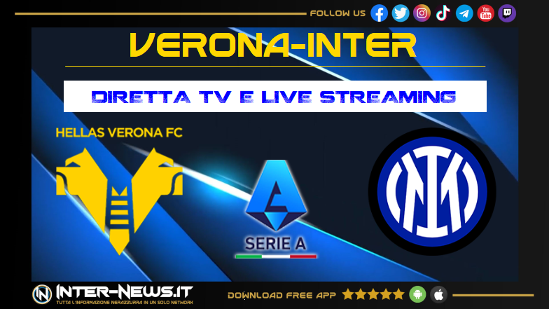 Verona-Inter in diretta tv e streaming