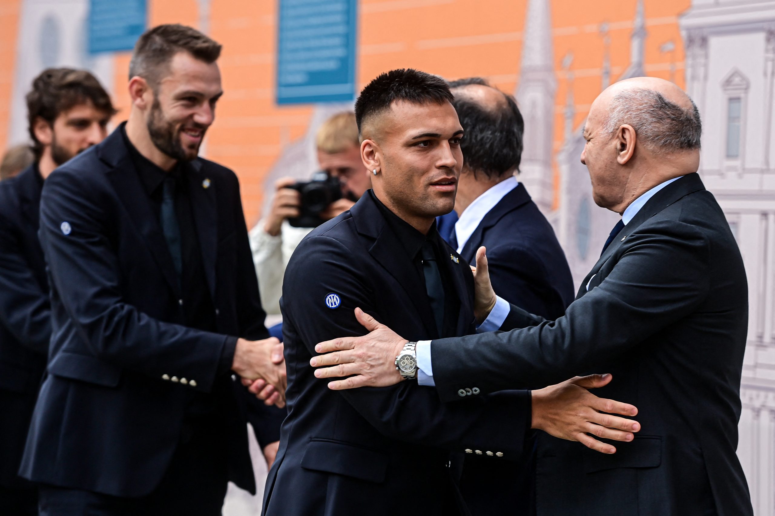 Lautaro Martinez e Giuseppe Marotta, Inter