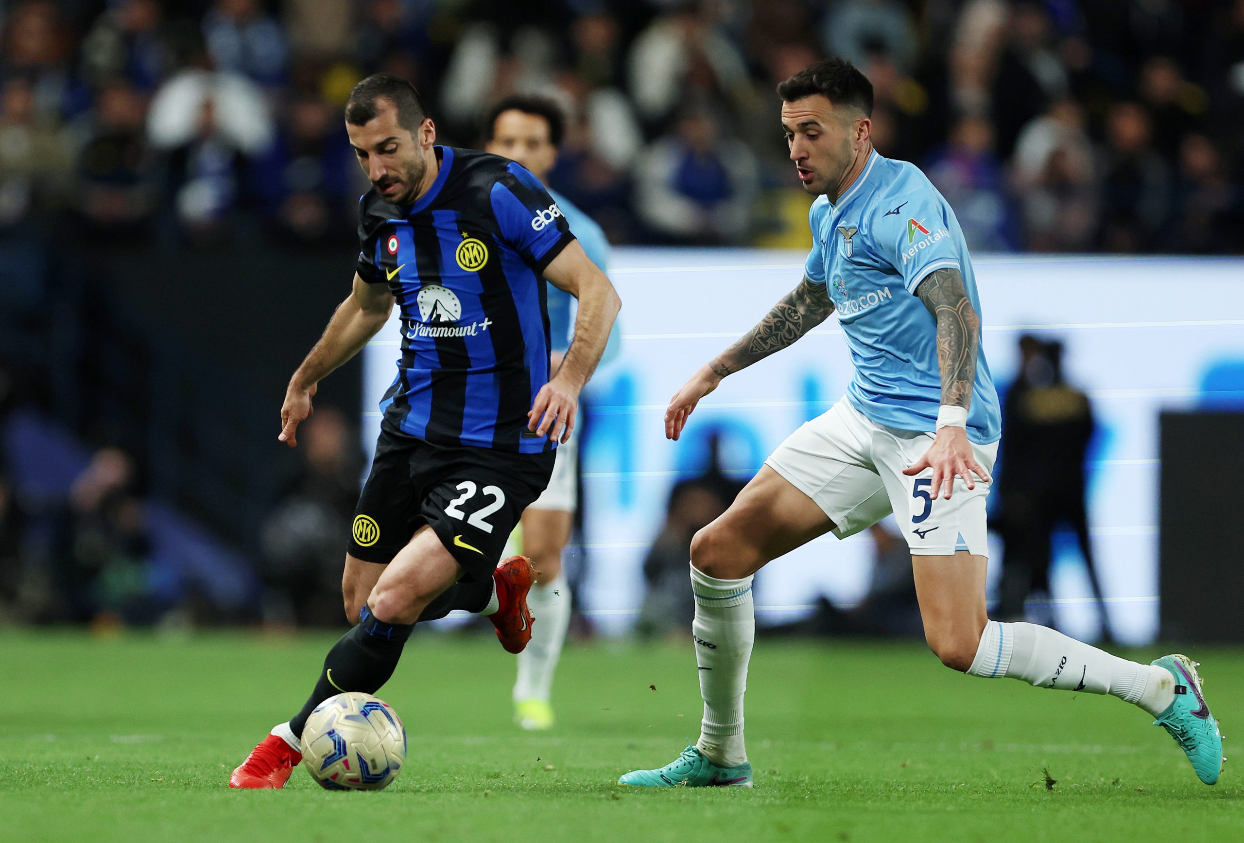 Henrikh Mkhitaryan e Matias Vecino in Inter-Lazio, Supercoppa Italiana