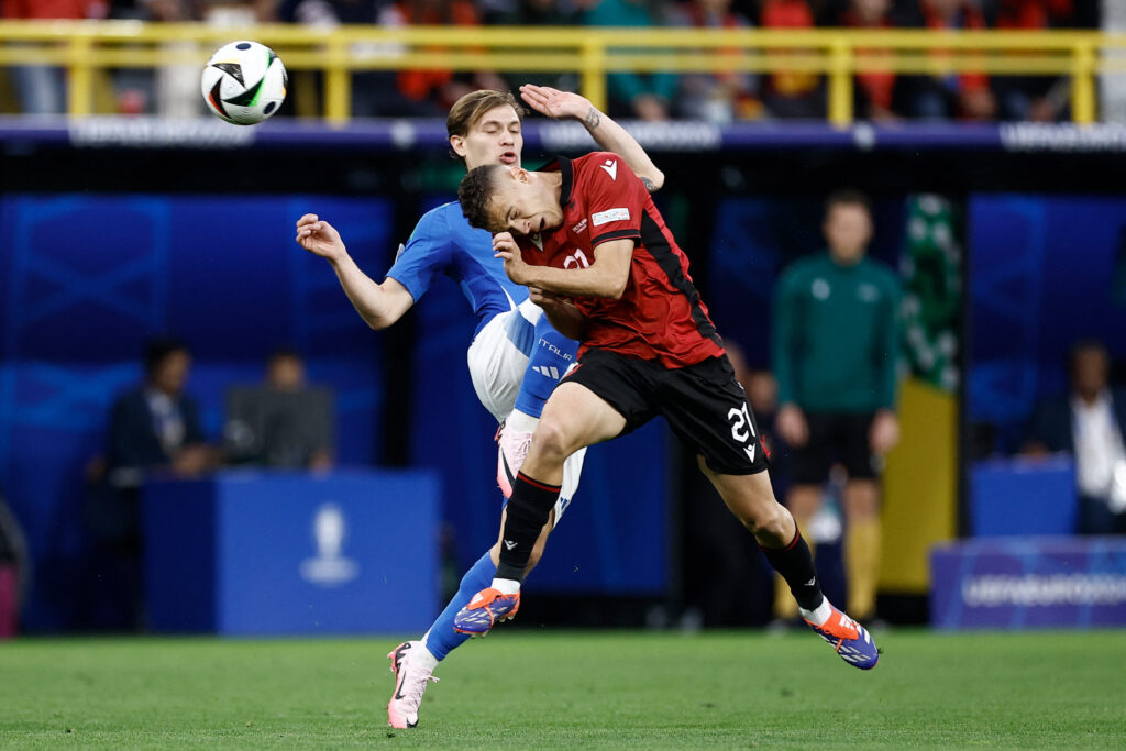 Kristjan Asllani e Nicolò Barella, Italia-Albania, Euro 2024