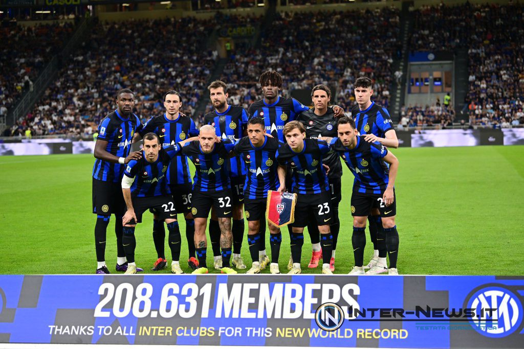 Formazione ufficiale in Inter-Cagliari (Photo by Tommaso Fimiano/Inter-News.it ©)