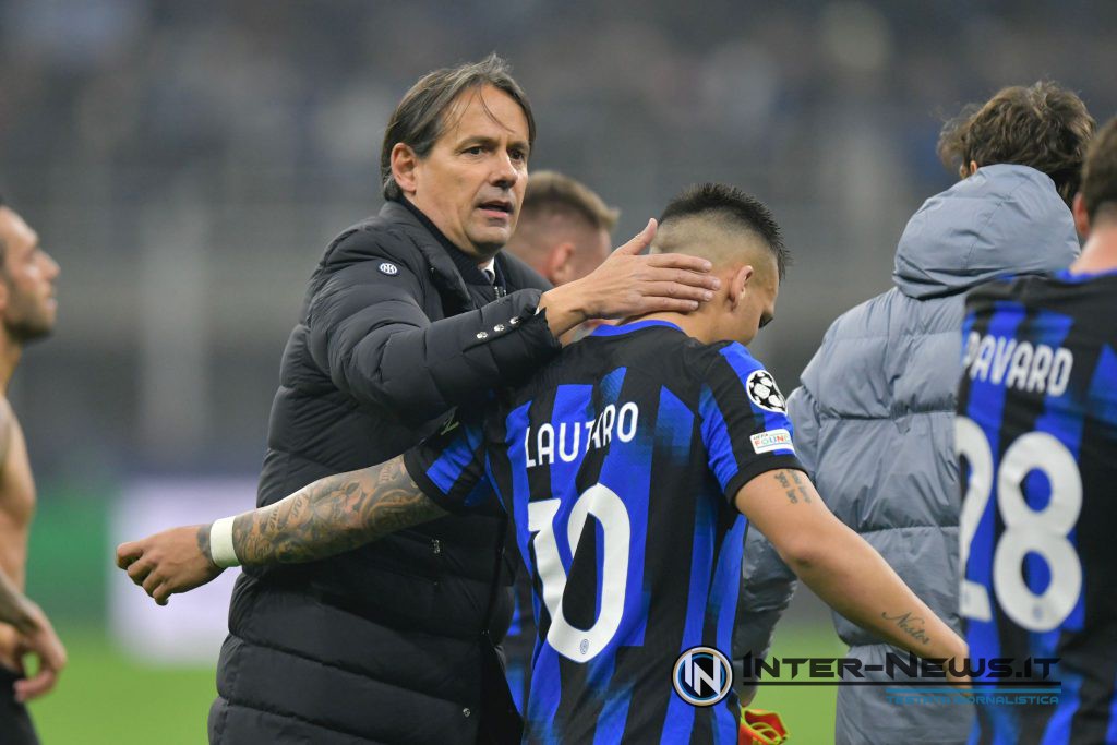 Simone Inzaghi e Lautaro Martinez in Inter-Atletico Madrid (Photo by Tommaso Fimiano/Inter-News.it ©)