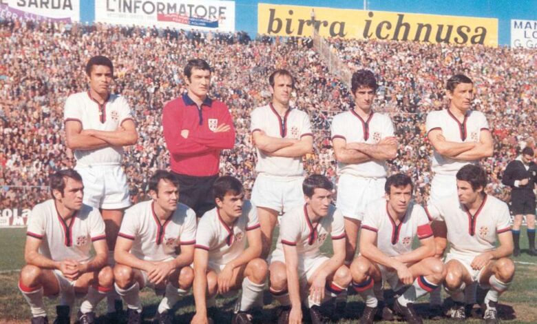 Il Cagliari 1969-1970, con Comunardo Niccolai.