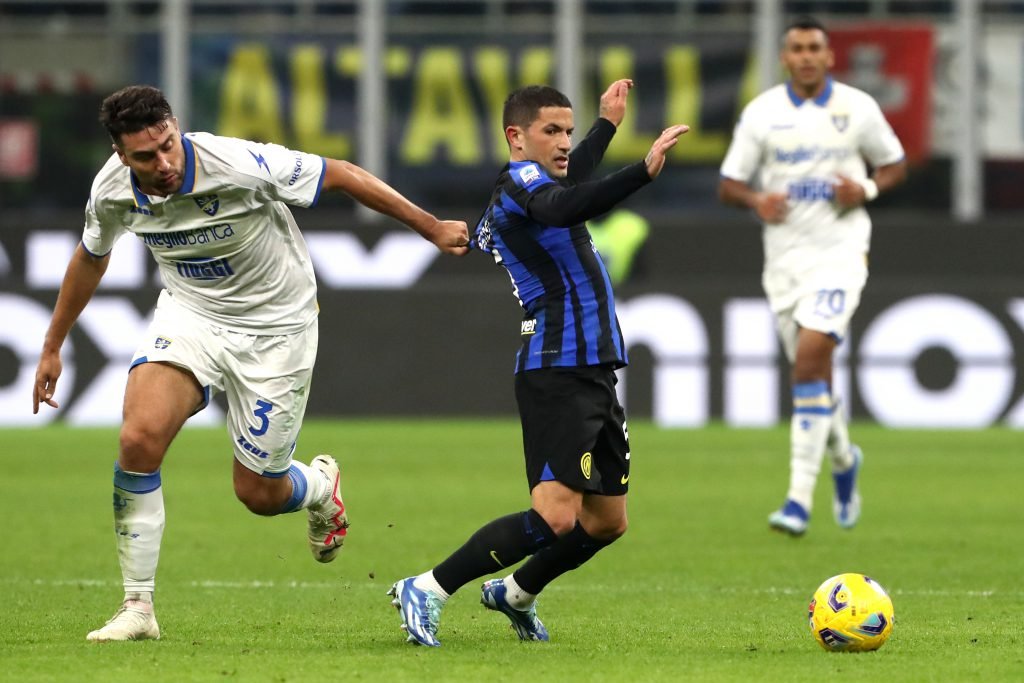 Stefano Sensi in maglia Inter contro il Frosinone in Serie A (Photo by Marco Luzzani/Getty Images via OneFootball)