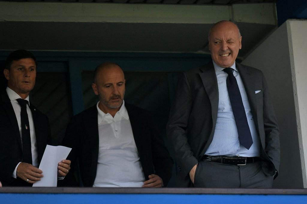 Giuseppe Marotta, Piero Ausilio e Javier Zanetti, Inter