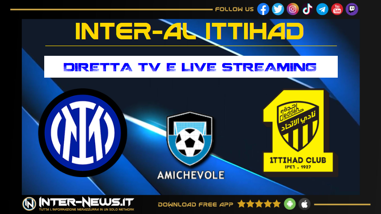 Inter-Al Ittihad diretta TV e streaming