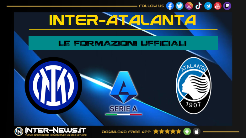 Inter-Atalanta formazioni ufficiali