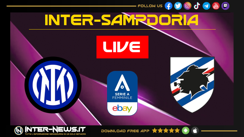 Inter-Sampdoria Women, live