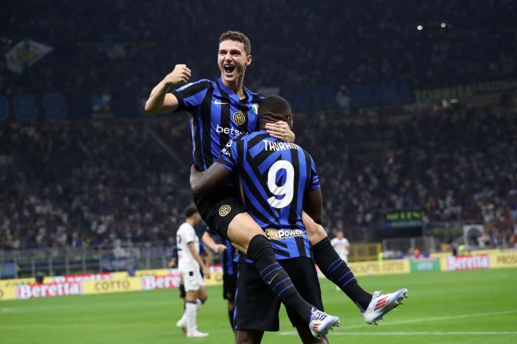 Benjamin Pavard e Marcus Thuram Inter-Atalanta