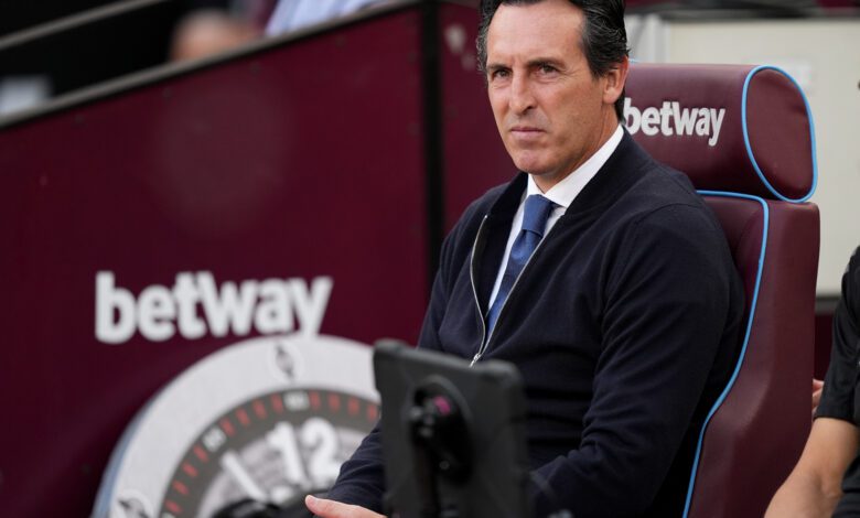 Unai Emery Aston Villa