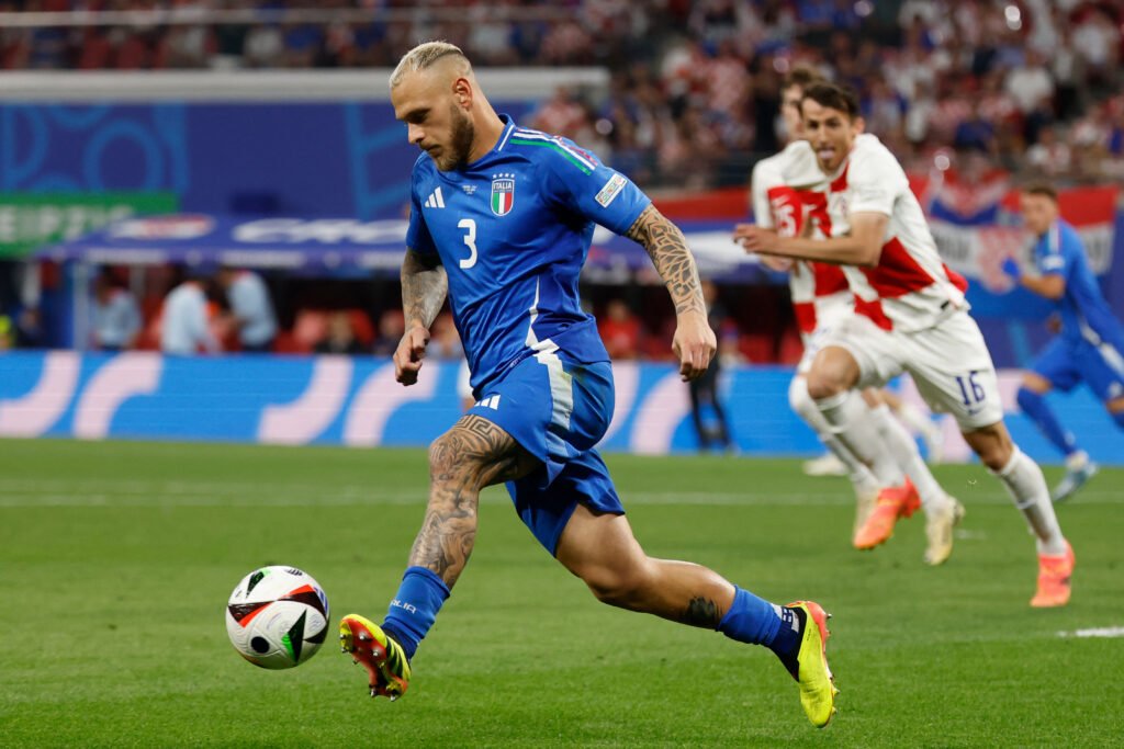 Federico Dimarco unico prodotto del vivaio Inter in maglia Italia a EURO 2024 (Photo by Odd Andersen/AFP via Getty Images/OneFootball)