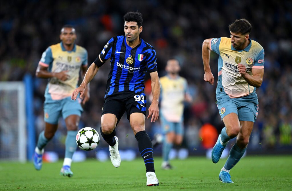 Mehdi Taremi e Ruben Dias, Manchester City-Inter