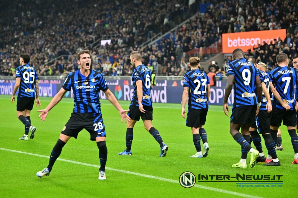 Benjamin Pavard esultanza Inter-Juventus (Photo by Tommaso Fimiano, copyright Inter-News.it)