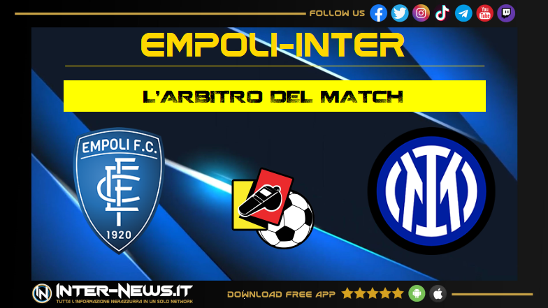 Empoli-Inter, arbitro