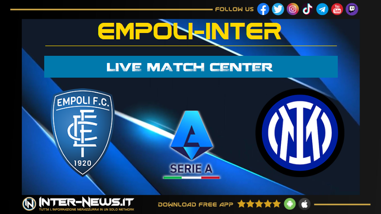 Empoli-Inter LIVE match center: informazioni