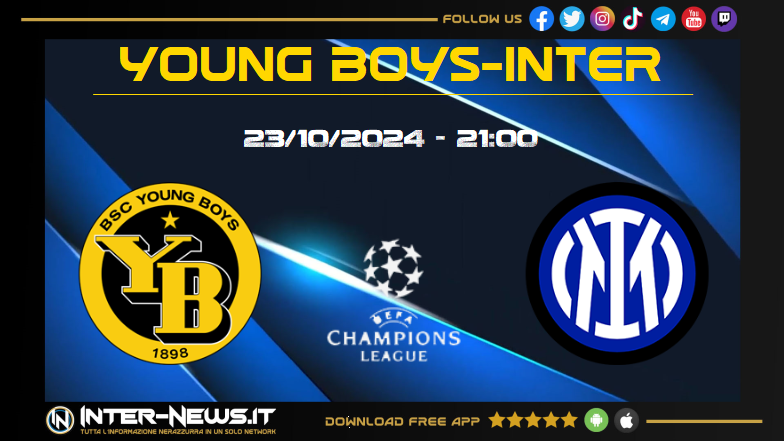Young Boys-Inter probabili formazioni