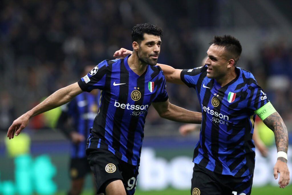 Mehdi Taremi e Lautaro Martinez in Inter-Stella Rossa