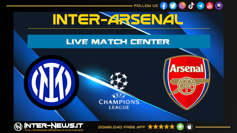 Inter-Arsenal live match e tutte le informazioni