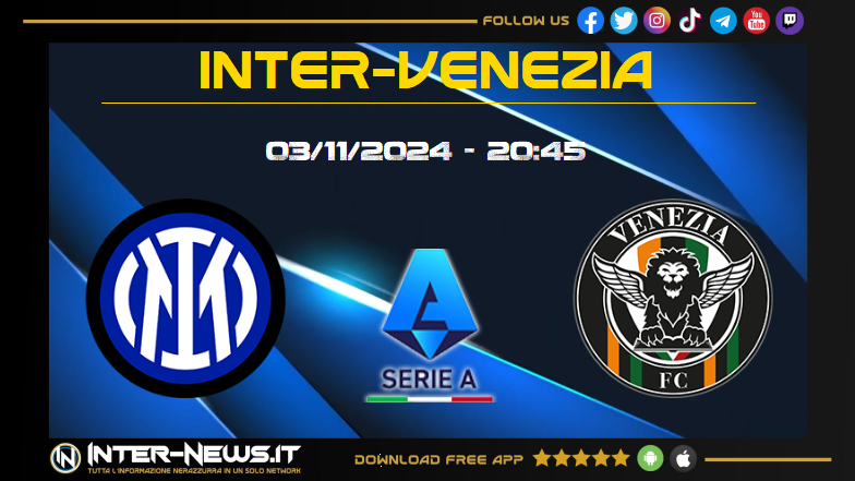 Inter-Venezia, undicesima giornata di Serie A