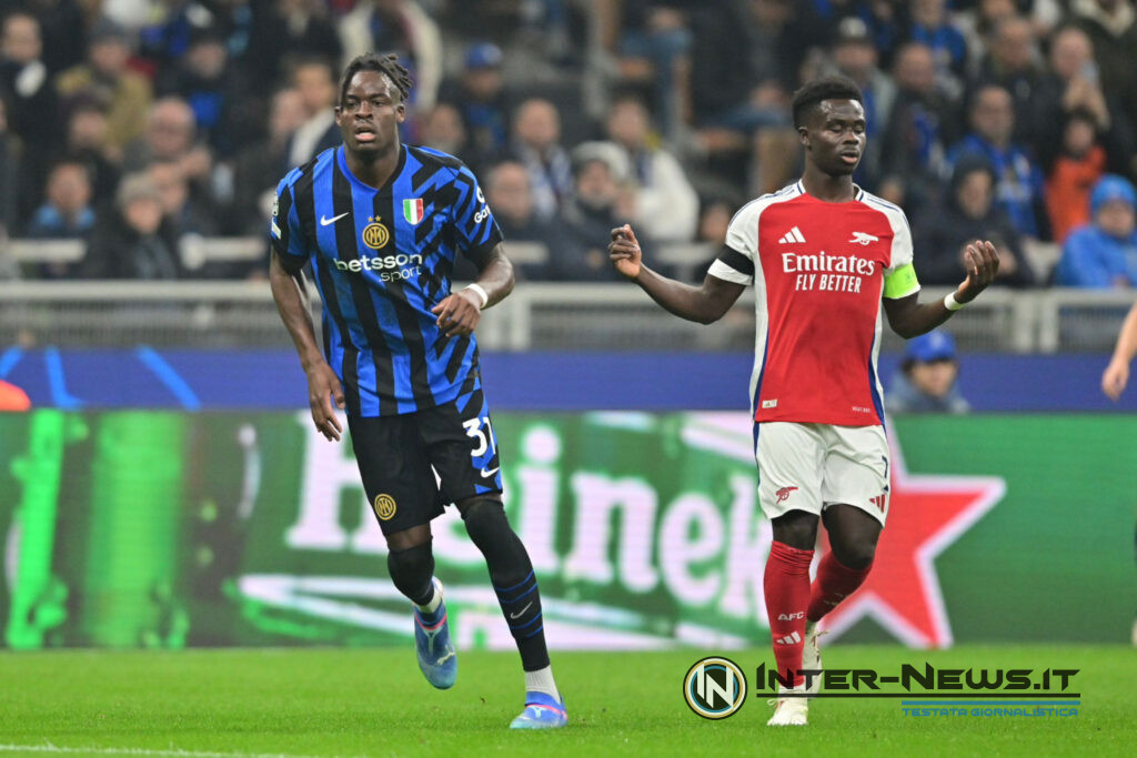 Yann Bisseck, Inter-Arsenal, Champions League (Copyright Inter-News.it, Photo by Tommaso Fimiano)