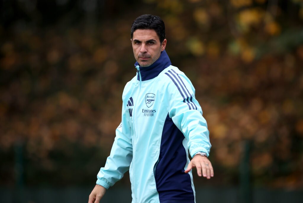 Mikel Arteta allenamento Arsenal