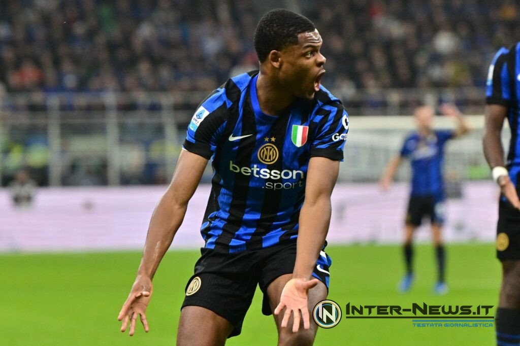 Denzel Dumfries Inter-Juventus (Photo by Tommaso Fimiano, copyright Inter-News.it)