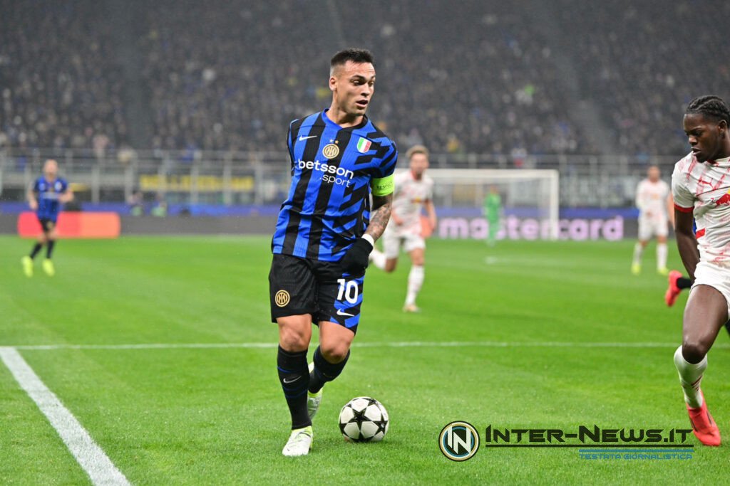 Lautaro Martinez in Inter-Lipsia, Champions League (Photo by Tommaso Fimiano, Copyright Inter-News.it)