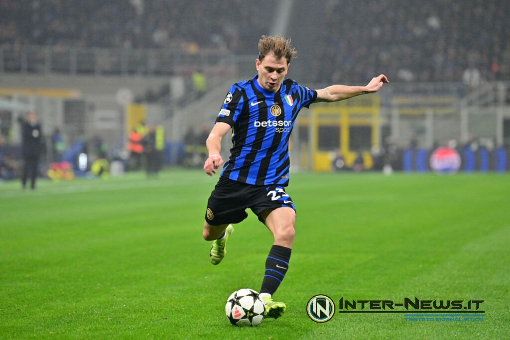 Nicolò Barella in Inter-Lipsia, Champions League (Photo by Tommaso Fimiano, Copyright Inter-News.it)