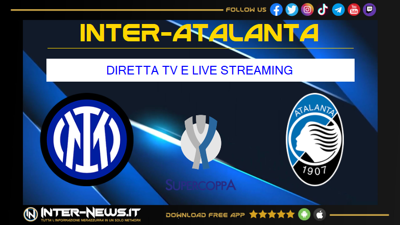 Inter-Atalanta dove vederla in diretta TV e streaming