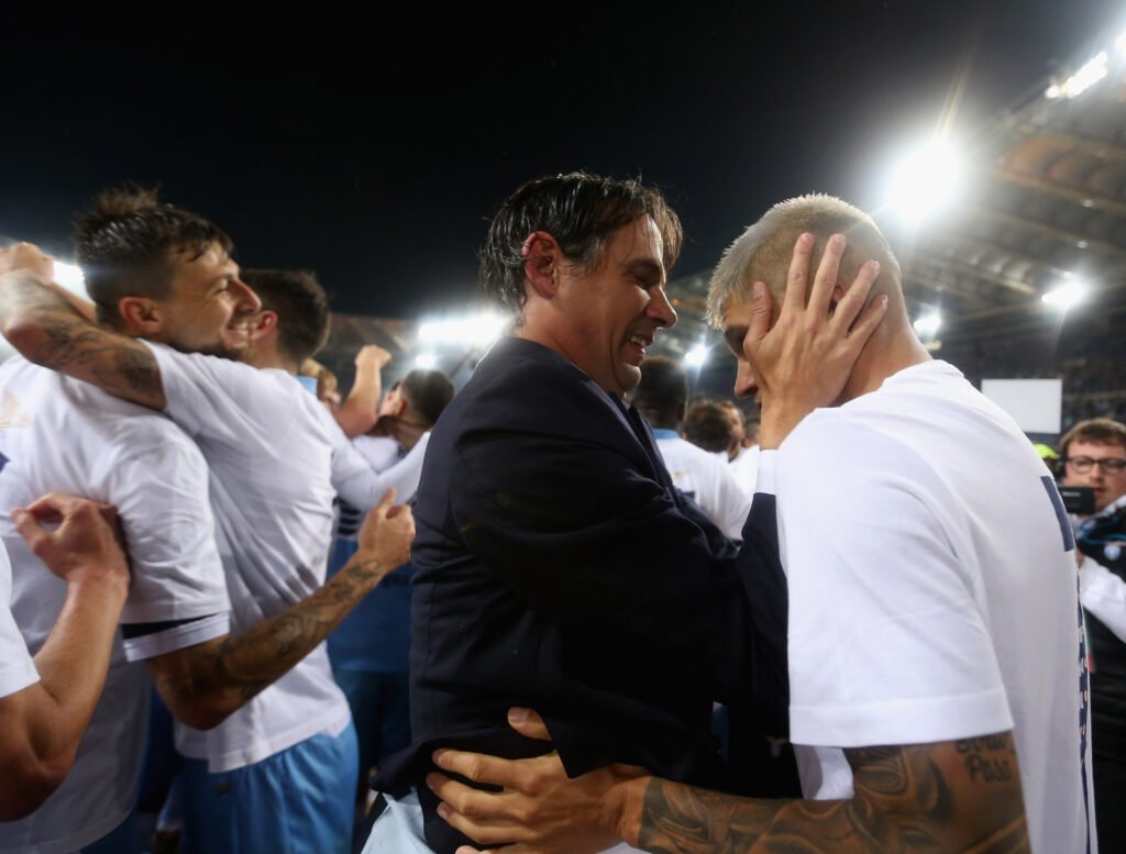 Simone Inzaghi e Joaquin Correa in Atalanta-Lazio