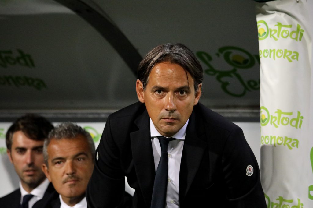 Simone Inzaghi in Cagliari-Inter di Serie A (Photo by Enrico Locci/Getty Images via OneFootball)