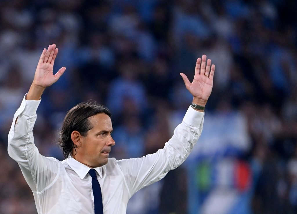 Simone Inzaghi in Lazio-Inter