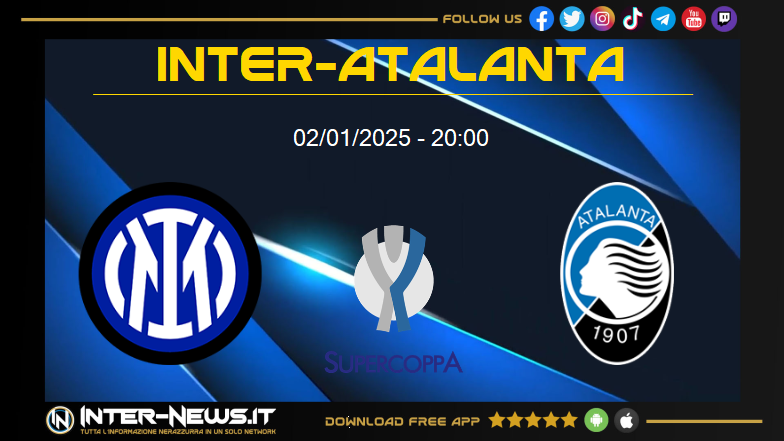 Inter-Atalanta, Supercoppa Italiana 02/01