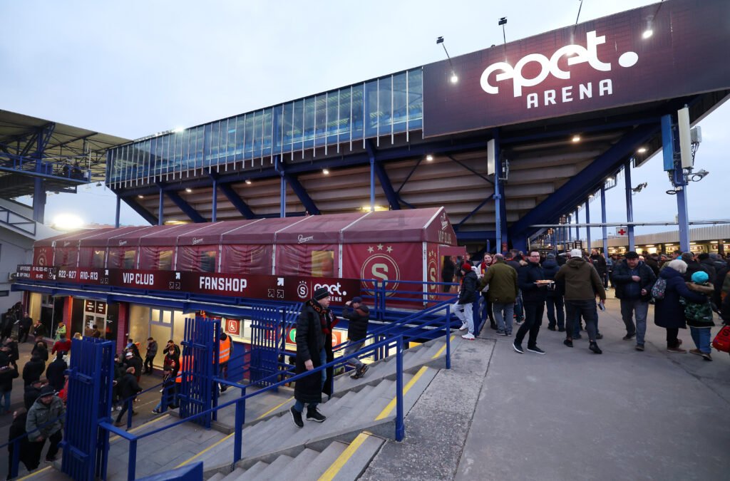 Stadion Letná - Epet Arena, in cui si terrà Sparta Praga-Inter di Champions League