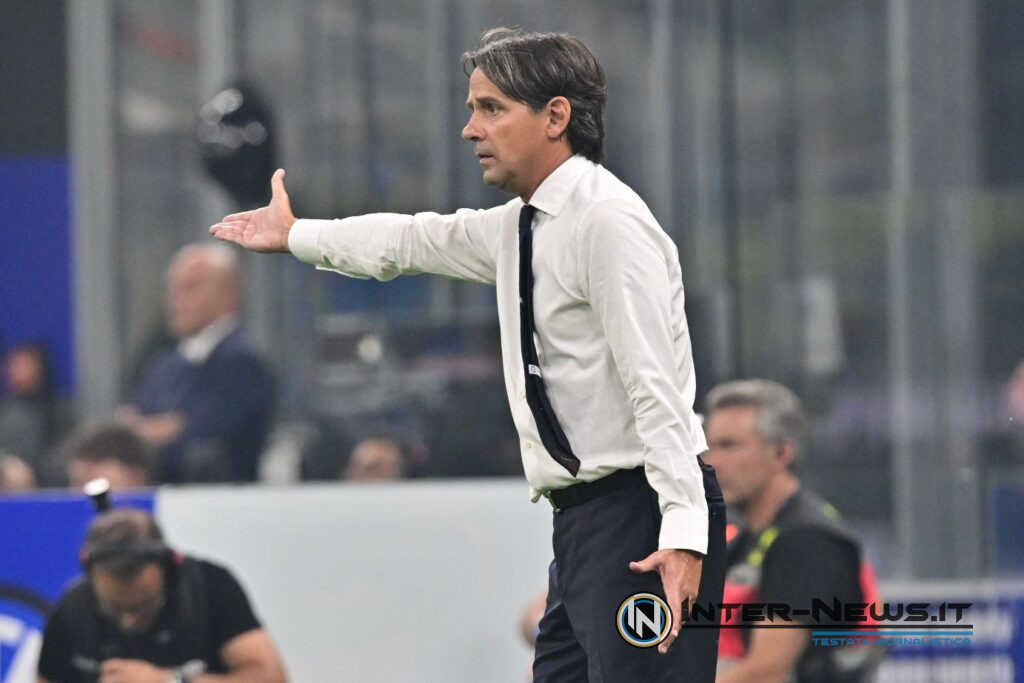 Simone Inzaghi in panchina durante Inter-Milan di Serie A (Photo by Tommaso Fimiano/nter-News.it ©)