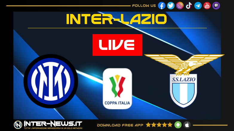 Live Inter-Lazio, Coppa Italia